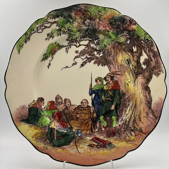 Royal Doulton Under The GREENWOOD Tree D6341 "Robin Hood" Dinner Plate 10" SUPER - Picture 1 of 8